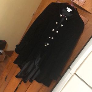 ChicStar regency style cutaway, velvet black jacket a very small size 20